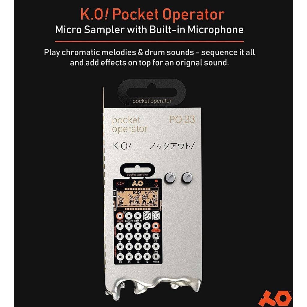 鍵盤楽器 Pocket Operator PO-33 K.O Amazon.com: Teenage Engineering Pocket Operator PO-33 K.O.
