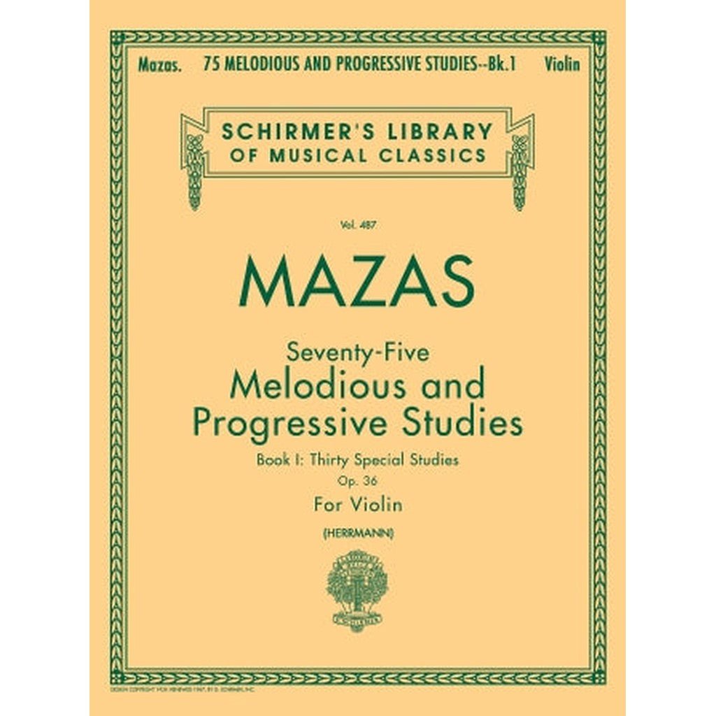 Mazas 75 Melodious and Progressive Studies, Op. 36 - Book 2: Schirmer Library of Classics Volume 487 Violin Book