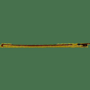 Otto Musica *ARTINO* GERMANY silver Pernambuco cello bow, octagonal, with Paris eyes & fancy button