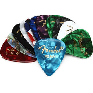 Fender 351 Celluloid Guitar Pick Medley (12-pack)