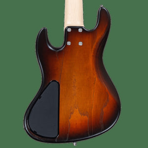 Sadowsky MetroLine 21-Fret Vintage J/J Swamp Ash Body 5-String Bass Guitar - Almond Sunburst Transparent Satin