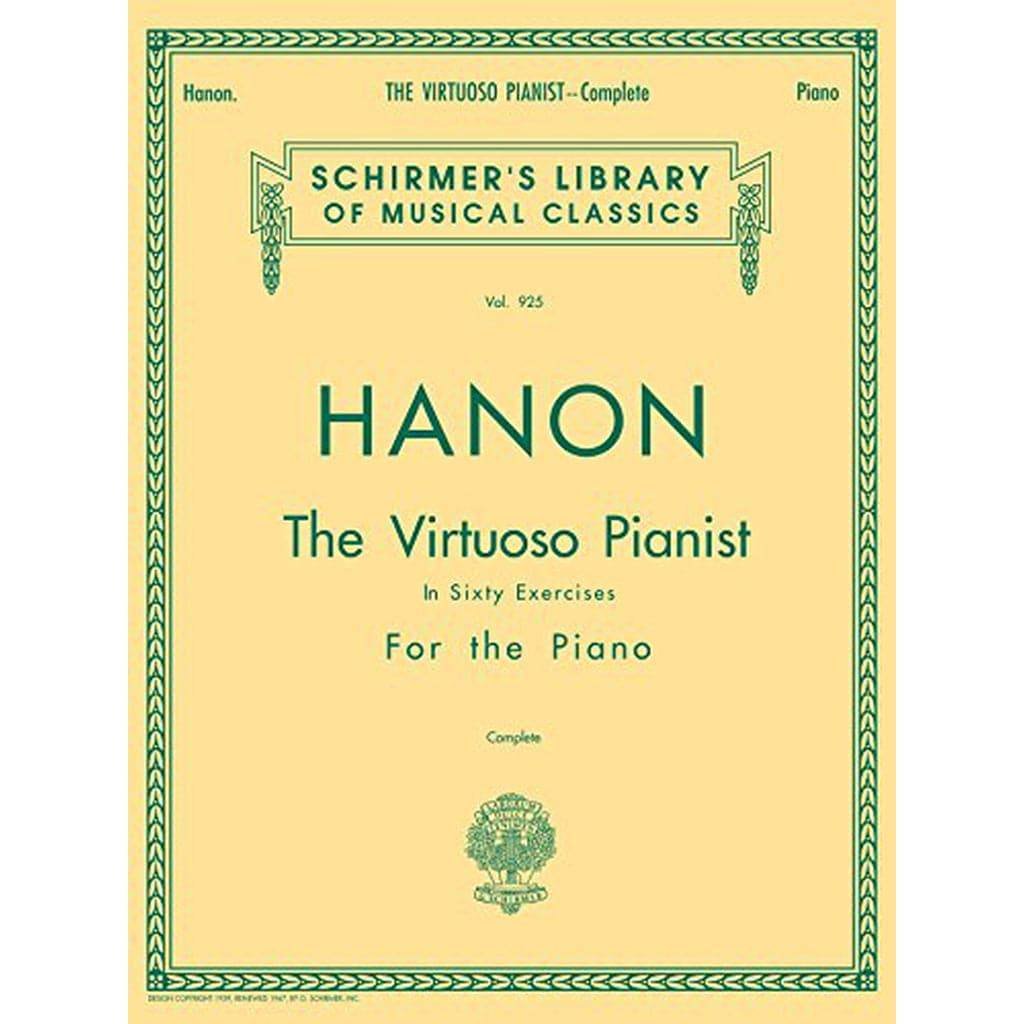 Schirmer's Library Of Musical Classics Hanon: The Virtuoso Pianist In Sixty Exercises For The Piano, Vol. 925, Complete
