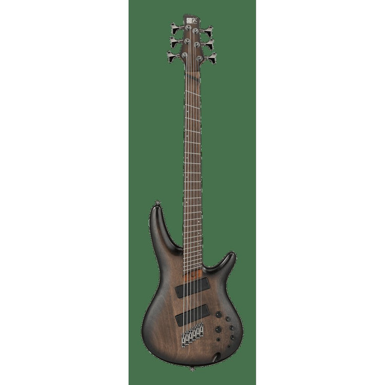 Ibanez Bass Workshop SRC6MS 6-string Multi-Scale Bass Guitar - Black Stained Burst Low Gloss