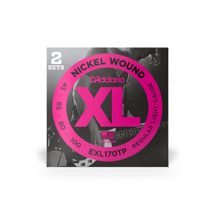 D'Addario XL Nickel Wound Bass Guitar Strings