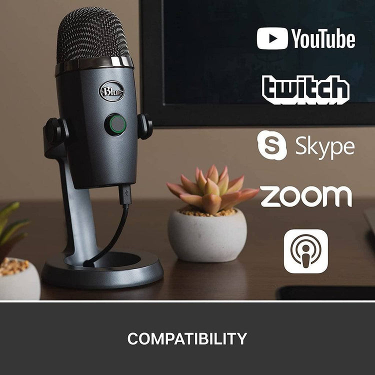 Blue Microphones Yeti Nano USB Condenser Microphone with 4 Polar Patterns
