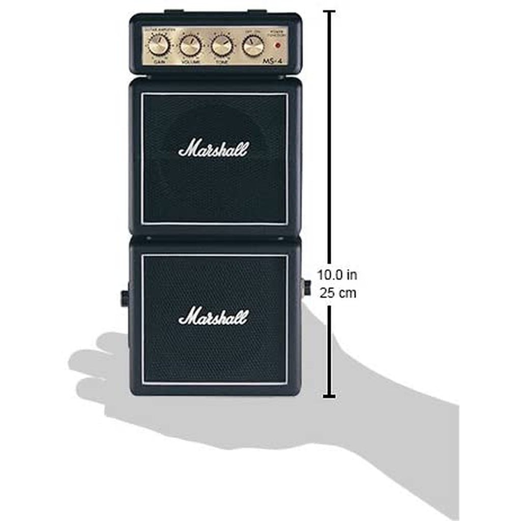 Marshall Power Stack Marshall MS-4 1-watt Battery-powered Micro Stack - Black