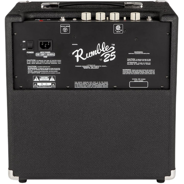 Fender Rumble 25 1x8" 25-watt Bass Guitar Combo Amp