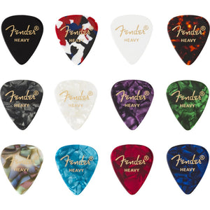 Fender 351 Celluloid Guitar Pick Medley (12-pack)