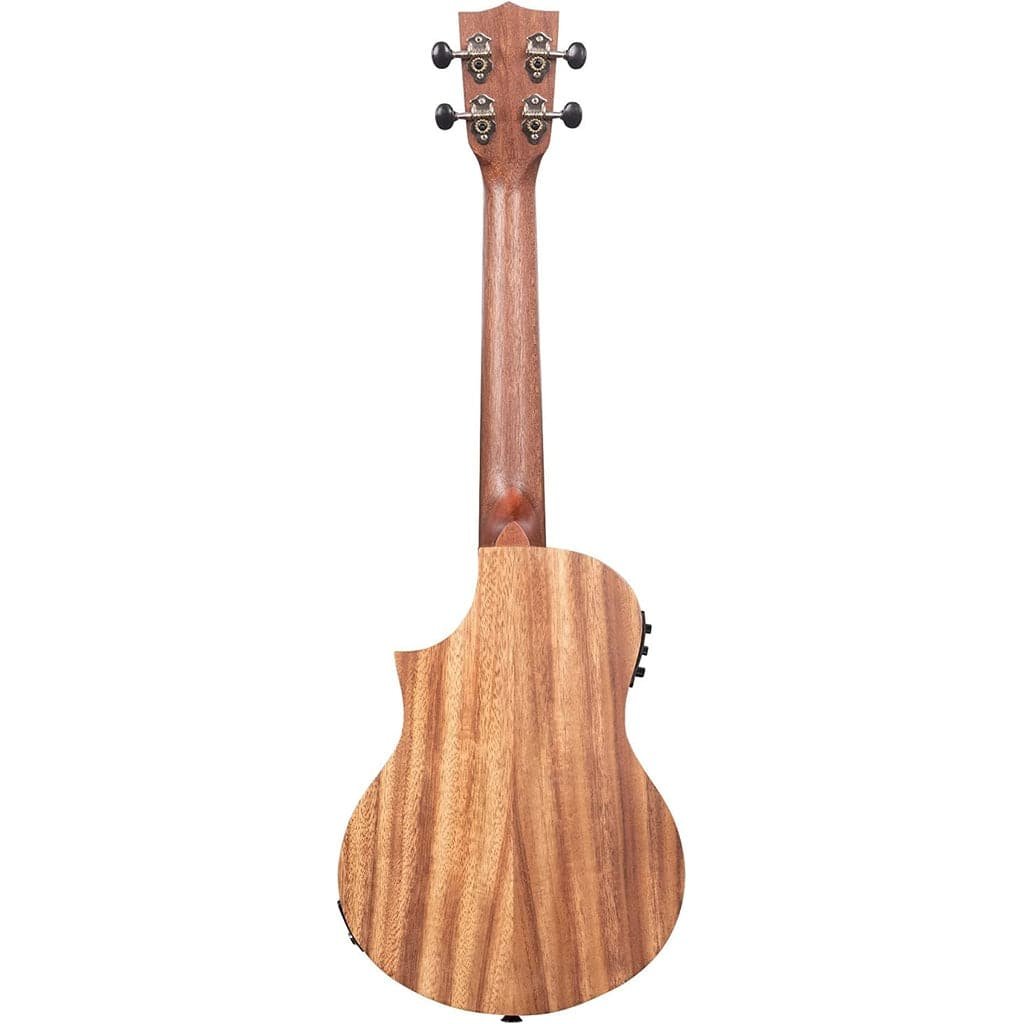 Kala Teak Tri-Top Tenor Acoustic Electric Ukulele - Natural