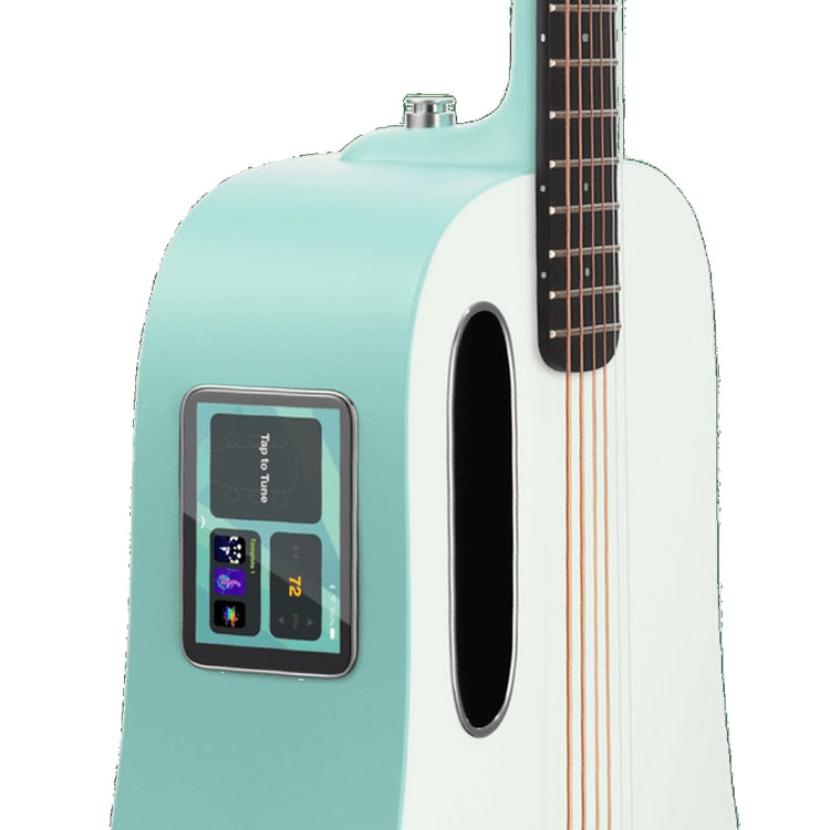 LAVA Music Blue Lava 36" Touchscreen Acoustic Electric Smart Guitar w/ Gig Bag