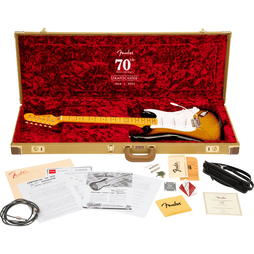 Fender 70th-anniversary American Vintage II 1954 Stratocaster Electric Guitar - 2-color Sunburst