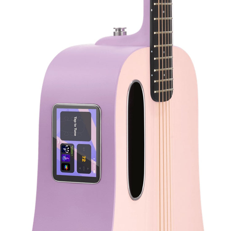 LAVA Music Blue Lava 36" Touchscreen Acoustic Electric Smart Guitar w/ Gig Bag