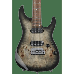 Ibanez Premium AZ427P1PB 7-string Electric Guitar - Charcoal Black Burst