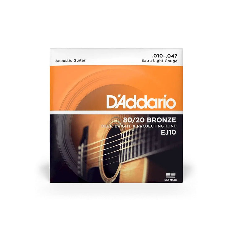 D'Addario 80/20 BRONZE ACOUSTIC GUITAR STRINGS