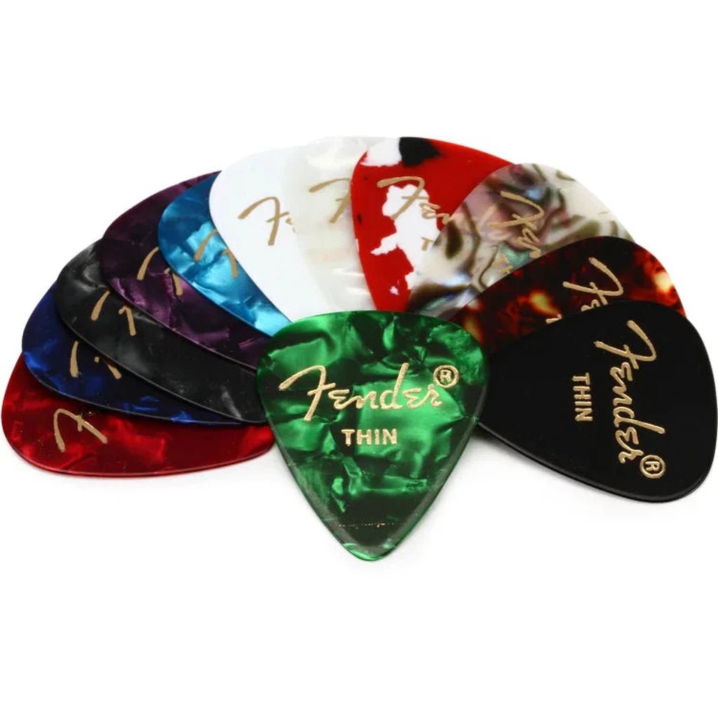 Fender 351 Celluloid Guitar Pick Medley (12-pack)