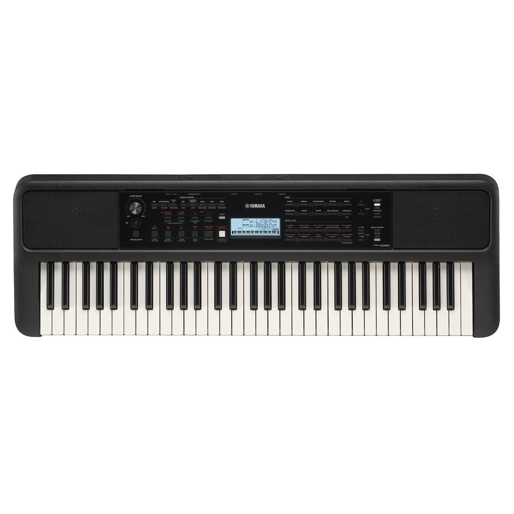 Yamaha PSR-E383 61-key Mid-range Portable Keyboard with PA130 Power Adapter