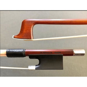 Otto Musica BFD115A44 *ARTINO* (Made in GERMANY) silver Pernambuco violin bow, octagonal, plain frog