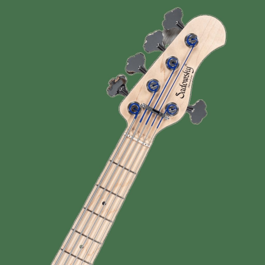 Sadowsky MetroLine 21-Fret Vintage J/J Swamp Ash Body 5-String Bass Guitar - Almond Sunburst Transparent Satin