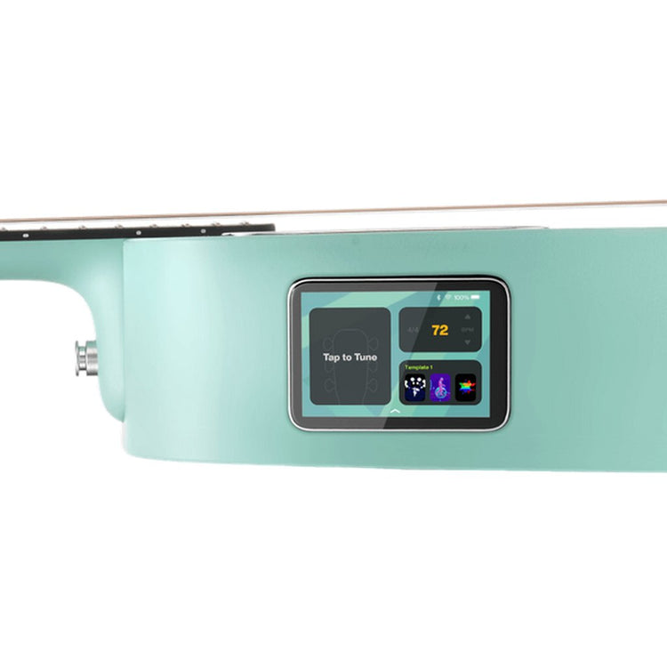 LAVA Music Blue Lava 36" Touchscreen Acoustic Electric Smart Guitar w/ Gig Bag