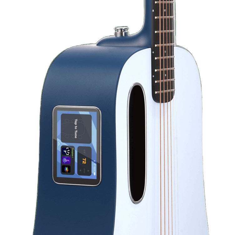 LAVA Music Blue Lava 36" Touchscreen Acoustic Electric Smart Guitar w/ Gig Bag