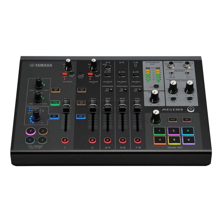 Yamaha AG08 All-In-One 8-Channel Live Streaming Mixer