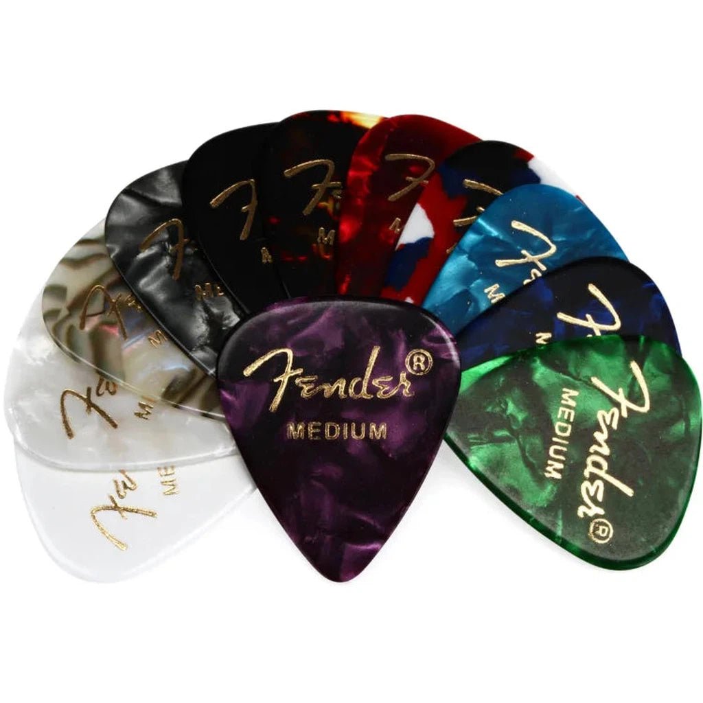 Fender 351 Celluloid Guitar Pick Medley (12-pack)