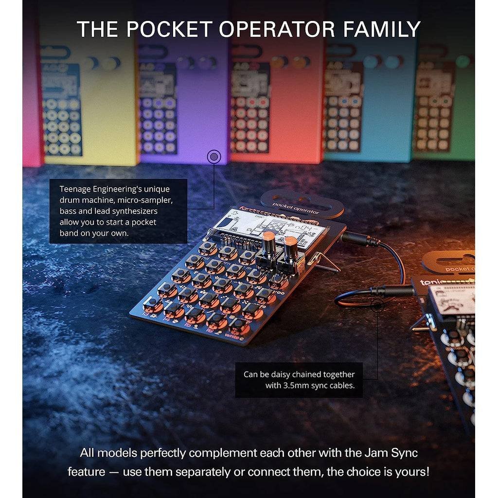 Teenage Engineering PO-16 Pocket Operator Factory Synthesizer 16 Step Pattern Sequencer