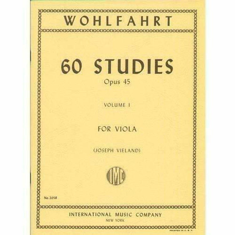 Wohlfahrt Franz 60 Studies, Op. 45: Volume 1 - Viola solo - by Joseph