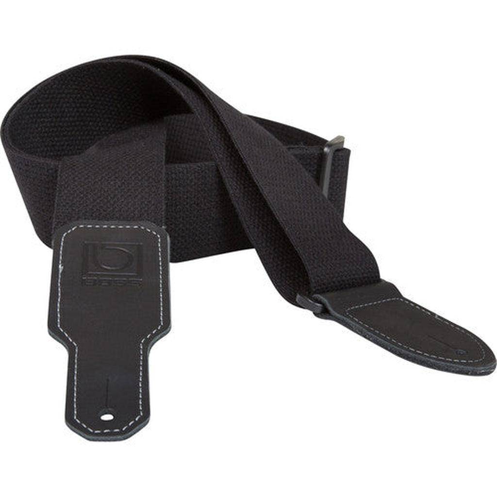 Boss BSC-20-BLK 2" Wide Cotton Instrument Strap (Black)