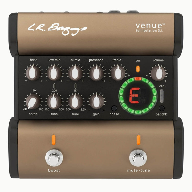 LR Baggs Venue DI Acoustic Guitar Preamp + DI + EQ + Tuner Pedal